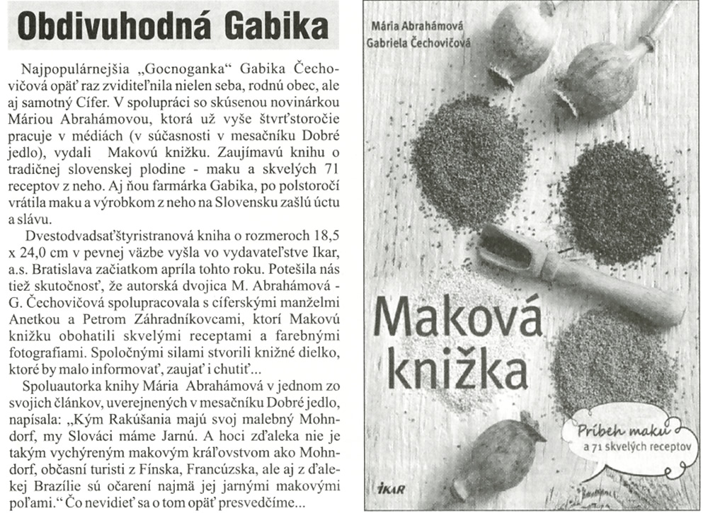 Mak z Jarnej - Gabriela Čechovičová -Cífer Press , vydanie 04.2017